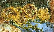 Vincent Van Gogh Four Cut Sunflowers Sweden oil painting artist